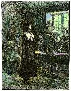 Edwin Austin Abbey Anne Hutchinson on Trial Spain oil painting artist